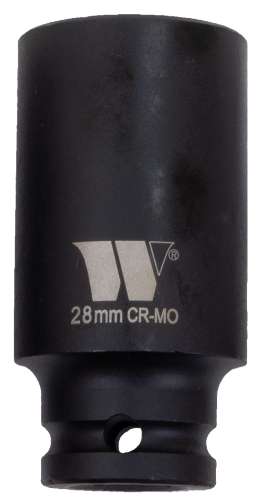 Vaso; 1/2''dr Impacto Profundo, 28 mm