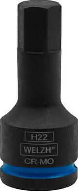 Hexágono de impacto; 3/4''dr H22 100 mm