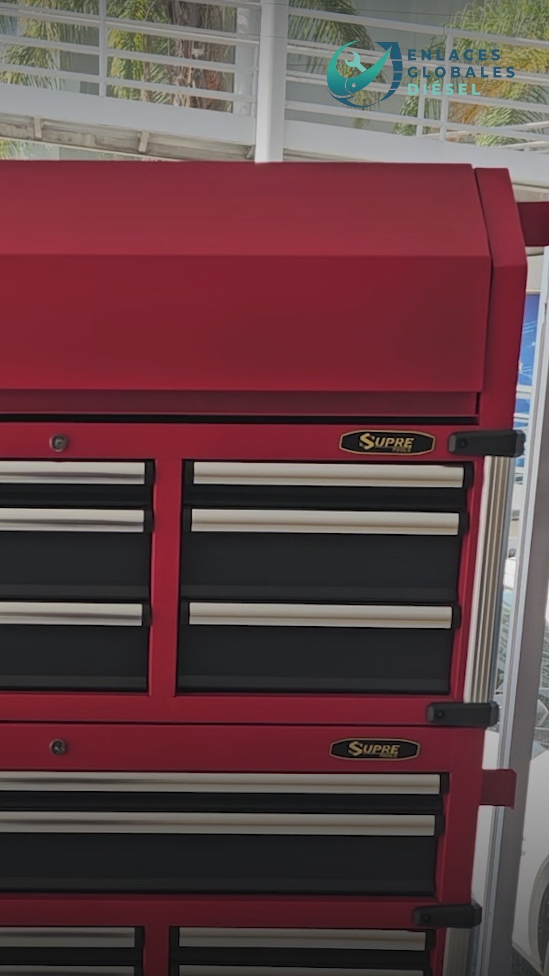 POWER X - Gabinete para herramientas con ruedas - 16 cajones