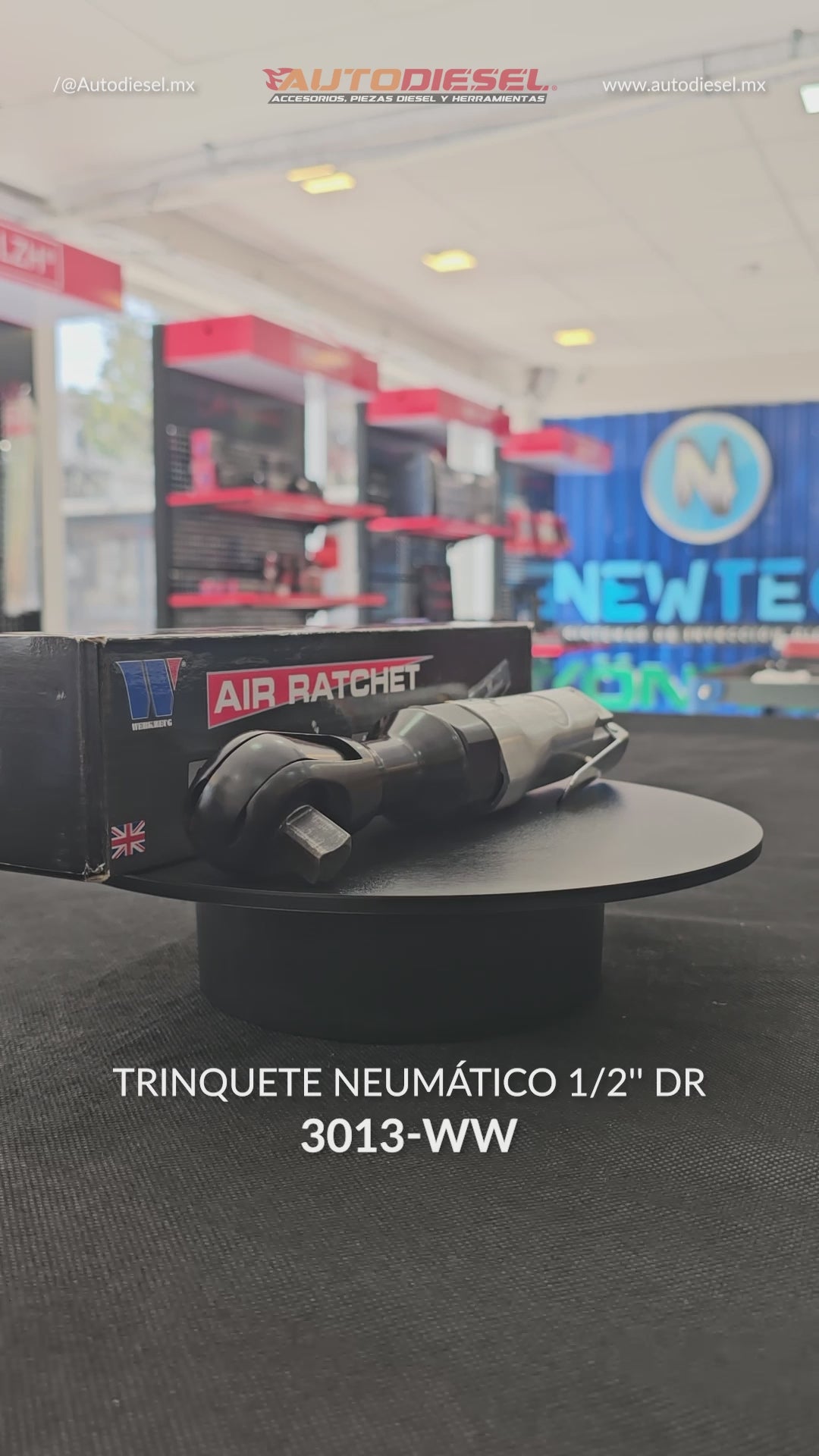 Trinquete neumático; 1/2'' dr 3013-WW