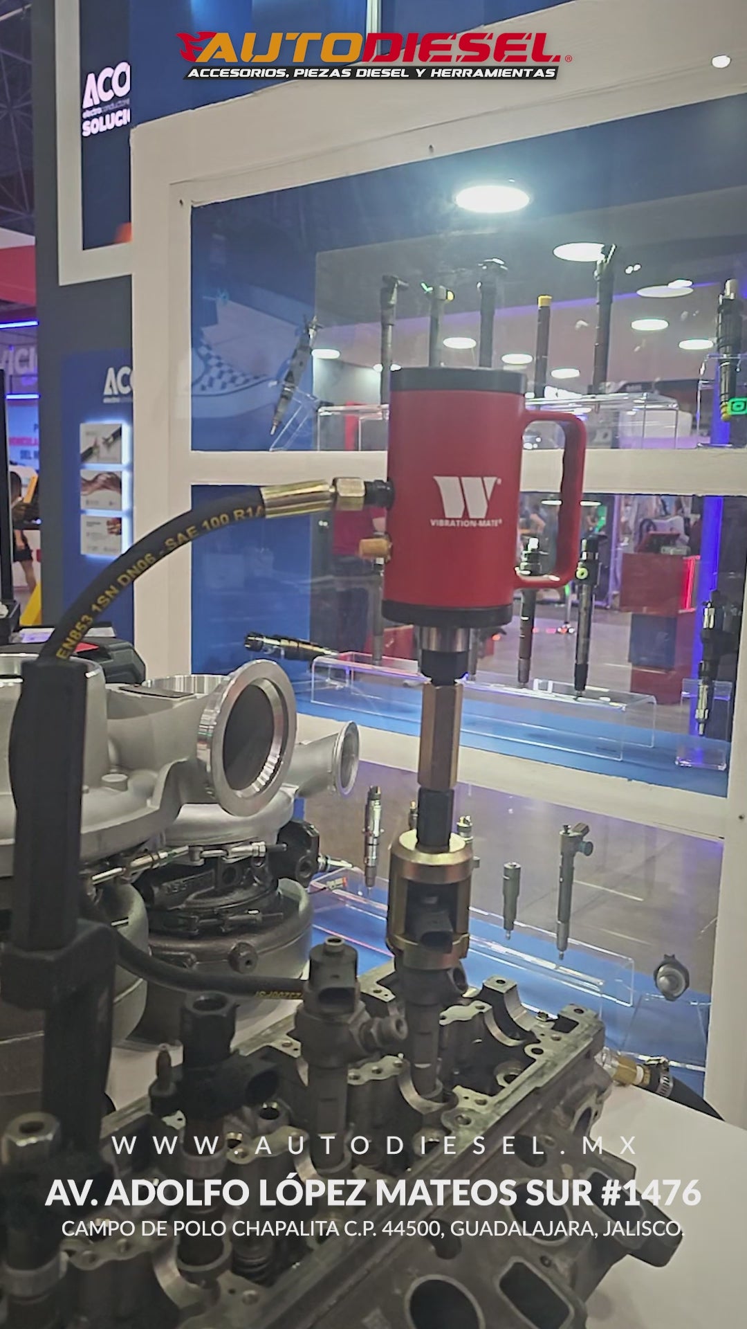 Extractor neumático para inyectores diesel; Welzh Vibración Mate 4591-WW