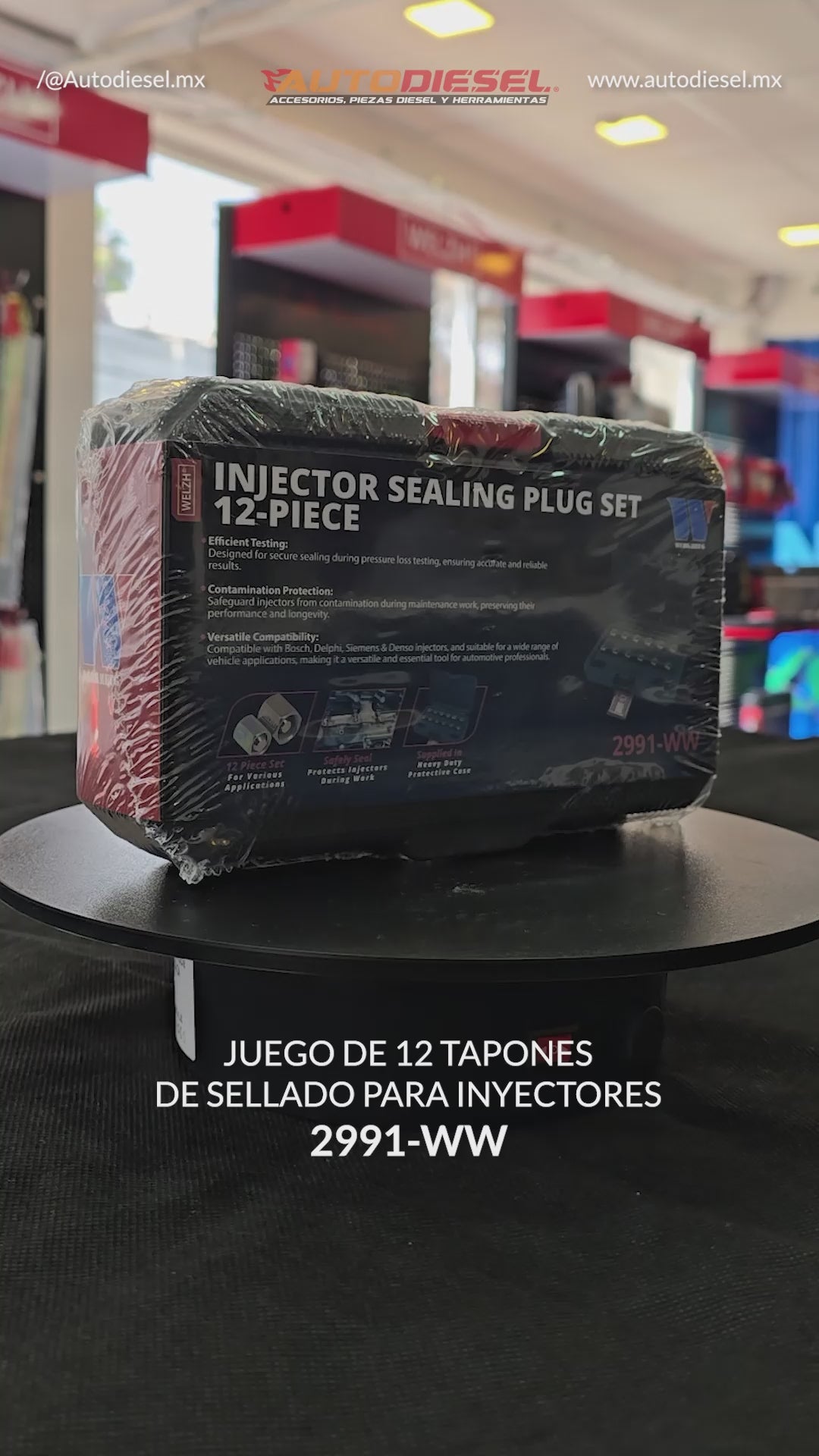 Juego de tapones de sellado para inyectores, 12 piezas 2991-WW