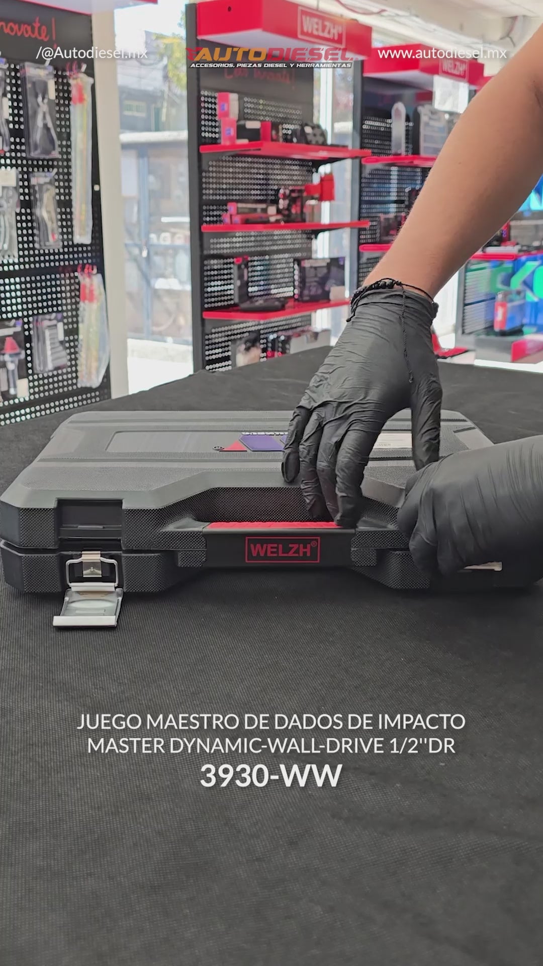 Juego Maestro de Dados de Impacto; Master Dynamic-Wall-Drive, impacto, 1/2''dr 3930-WW