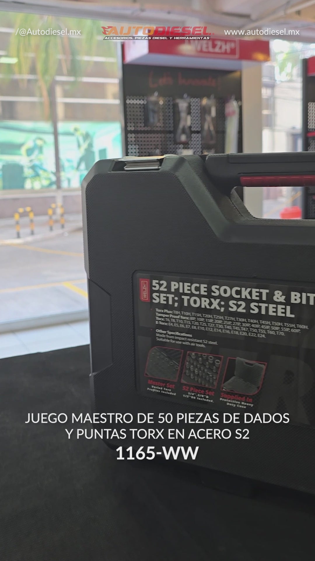 Juego maestro de dados con puntas Torx,de impacto, Acero S2 1165-WW